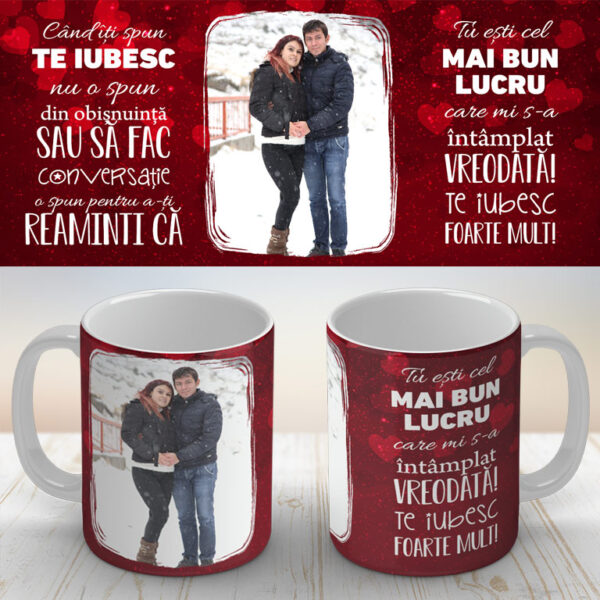Cană personalizată Te iubesc