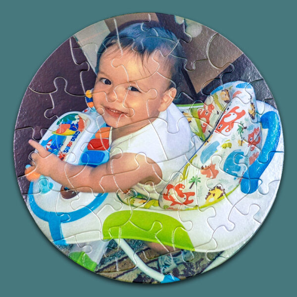 puzlle personalizat rotund