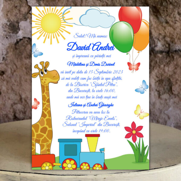 Invitații botez băiat 05
