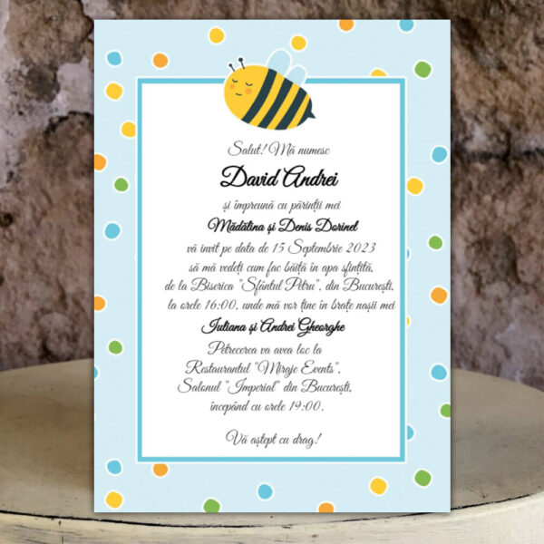 Invitații botez băiat 14