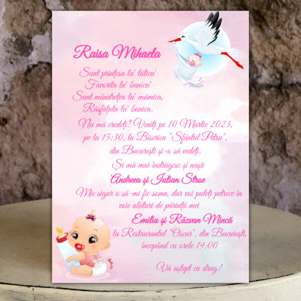 Invitații botez fetiță 04