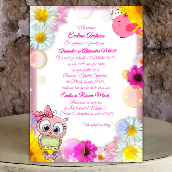 Invitații botez fetiță 15