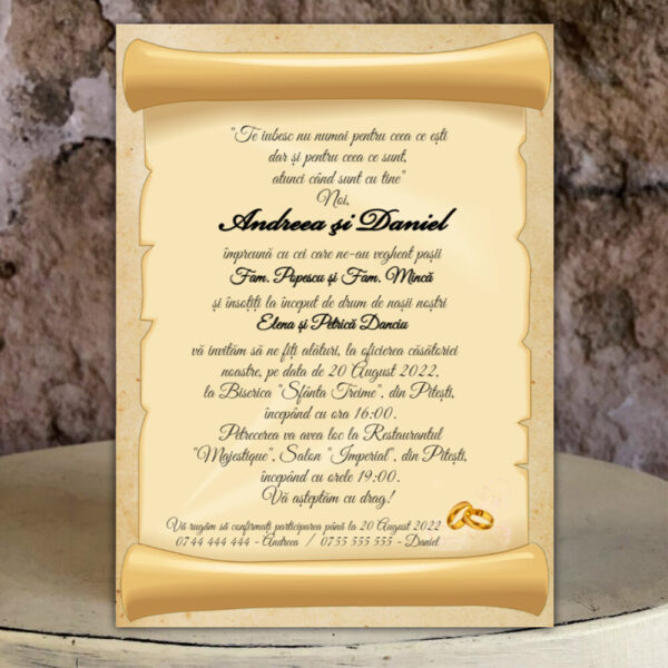 Invitații nuntă 11