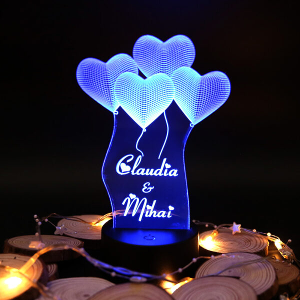 Lampa personalizata 3D Love