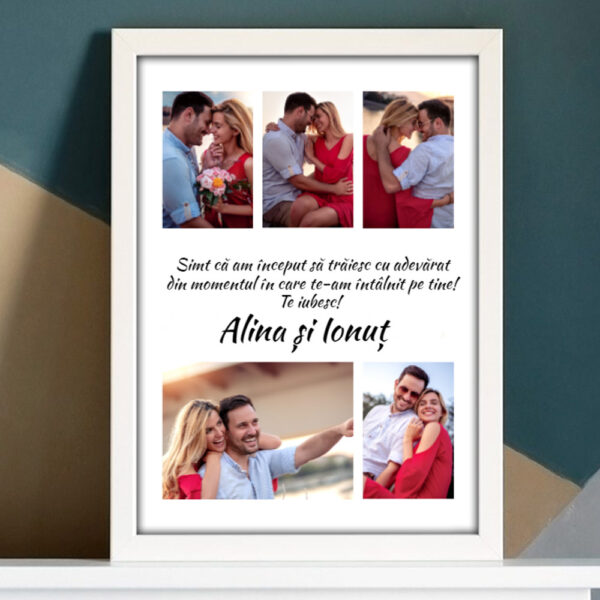 Tablou personalizat cu 5 poze