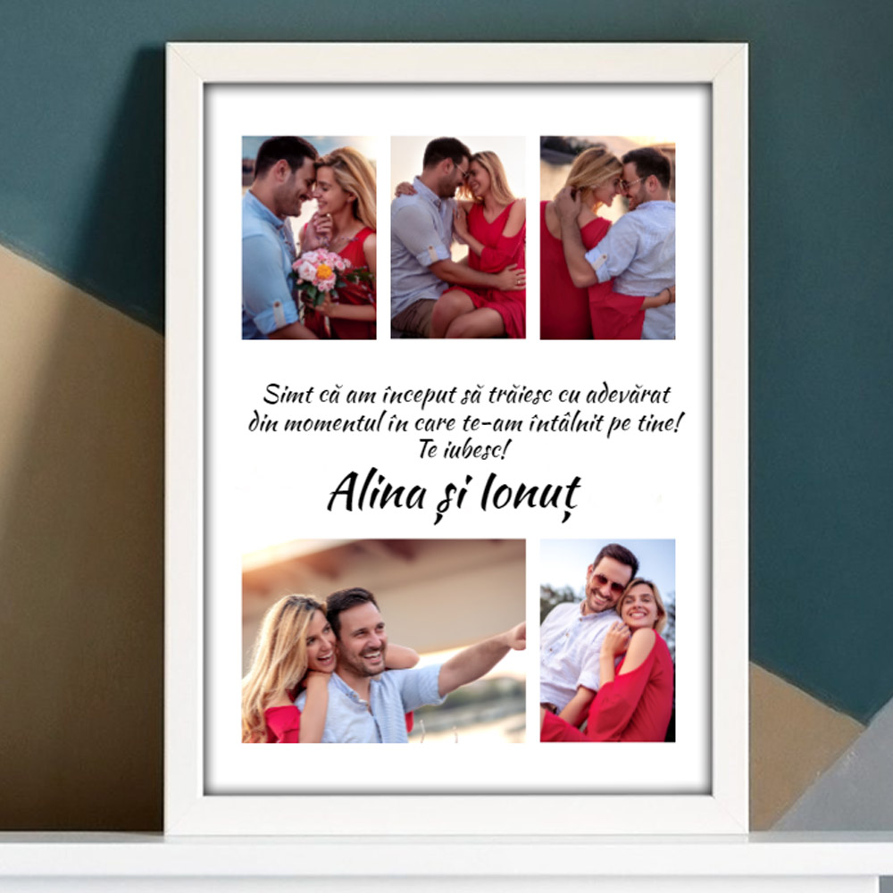 Tablou personalizat cu 5 poze