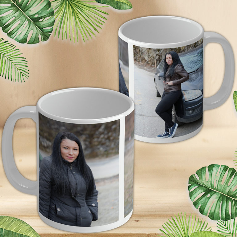 Cană personalizată cu trei poze