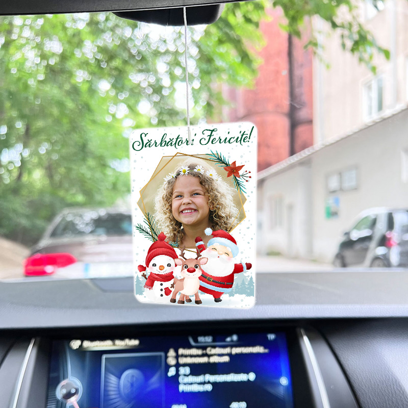 Odorizant auto personalizat Sărbători fericite