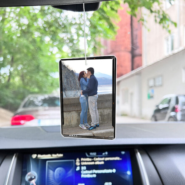 Odorizant auto personalizat chenar negru